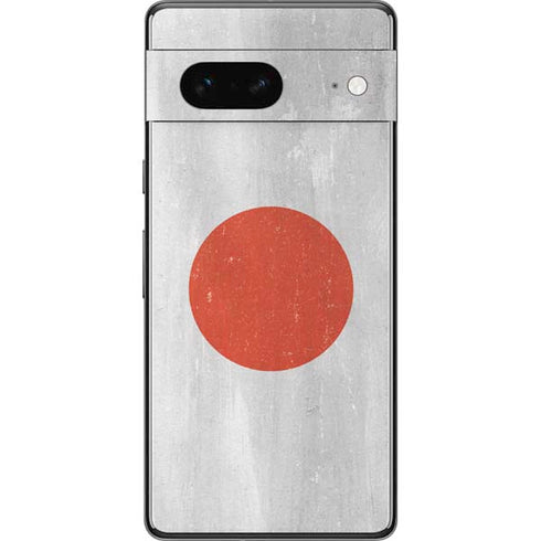 Japanese Flag Distressed Pixel Skins